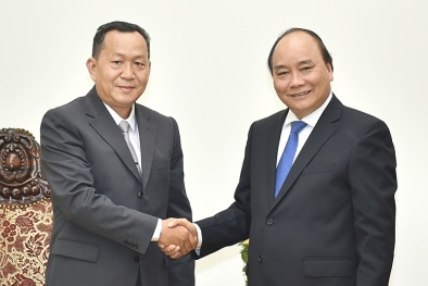 Thủ tướng tiếp Tổng giám đốc Thông tấn xã Pathet Lào