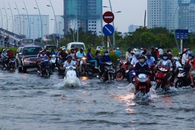 Áp thấp nhiệt đới vào bờ, Nam Bộ mưa lớn nguy cơ ngập nặng