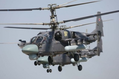Trực thăng Ka-52 Alligator của Nga tấn công siêu hạng uy lực nhất hiện nay