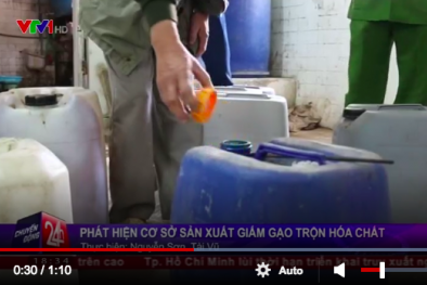 Cơ sở sản xuất giấm gạo từ axit vẫn có văn bản xác nhận an toàn thực phẩm