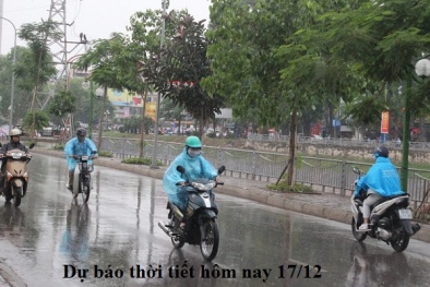 Dự báo thời tiết hôm nay 17/12: Mưa lớn trên diện rộng ở Trung Bộ