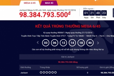 Xổ số Vietlott: Giải độc đắc đã lên tới con số gần 100 tỷ đồng