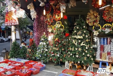 Người Việt bạo tay chi 5 triệu đồng mua cây thông giả đón Giáng sinh