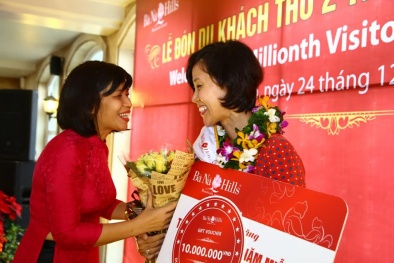 Khu du lịch Bà Nà Hills đón du khách thứ 2 triệu