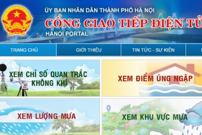 Hà Nội: Người dân dễ dàng 'soi' chất lượng không khí và điểm ngập úng