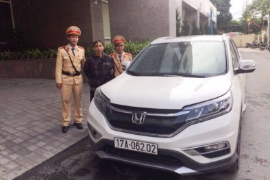 Trộm ô tô HonDa CRV ở Thái Bình, đang chạy sang Quảng Ninh thì bị bắt