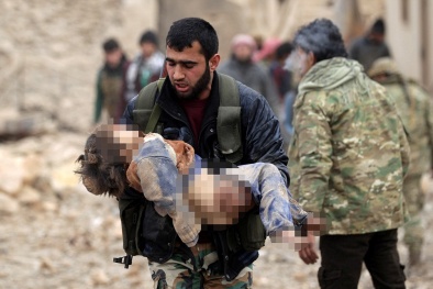 Cảnh tượng kinh hoàng, tang thương sau vụ đánh bom xe ở Syria