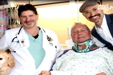 Chú chó ủ ấm cứu sống chủ suốt 20 tiếng trong cái rét 4 độ C