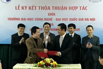 Giải nhất Techfest 2015 ký hợp tác 10 tỷ đồng với trường Đại học Công nghệ