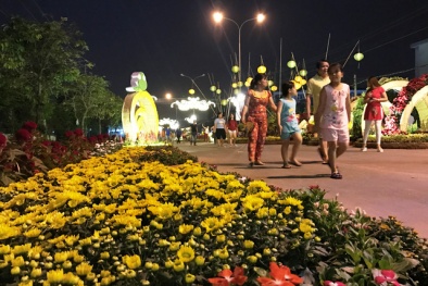 Check-in 'Đường hoa Nguyễn Huệ' lần đầu tiên xuất hiện tại Nhà Bè