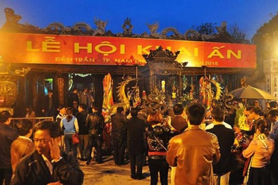 Lễ hội đền Trần Nam Định sẽ phát ấn từ 5h sáng 