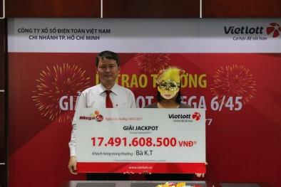 Xổ số Vietlott: Trao giải hơn 17 tỷ đồng cho người phụ nữ đeo mặt nạ