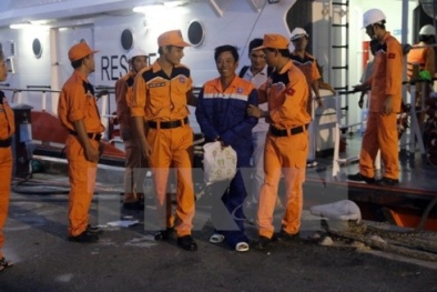 9 ngư dân trên tàu cá bị tàu hàng đánh chìm được cứu thành công ở Vũng Tàu