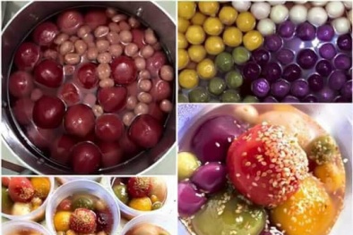 Cúng rằm tháng Giêng: Bánh trôi, xôi ngũ sắc chị em 'nghiêng ngả' đặt hàng
