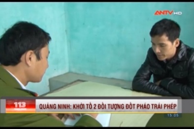 Quảng Ninh: Khởi tố 2 người đốt pháo và còn xử lí tiếp