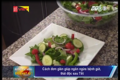 Cách đơn giản ngăn ngừa bệnh gút, thải độc sau Tết