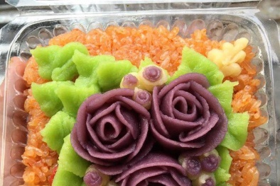 Xôi hoa - Món ngon cúng rằm tháng Giêng chị em văn phòng ‘phát cuồng’