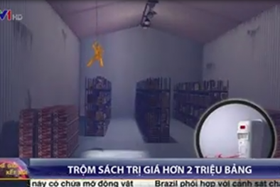 3 siêu trộm đu dây từ trần nhà, cuỗm hàng trăm cuốn sách quý, giá hơn 56 tỷ đồng