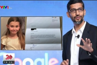 Bé gái 7 tuổi viết thư cho Google xin việc làm, CEO đích thân trả lời