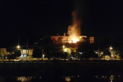 Thông tin về vụ cháy gần khu tập thể nhà máy nhiệt điện Uông Bí