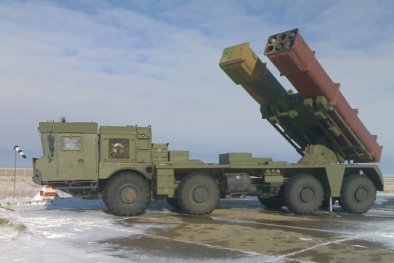 'Bạt vía' với sức hủy diệt kinh hoàng của pháo phản lực Uragan-1M Nga