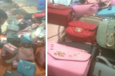 Nguy cơ nhiễm bệnh từ túi xách đổ đống, giá siêu rẻ ngập chợ sinh viên