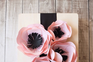 Cách làm hoa giấy đẹp trang trí hộp quà 8/3 ‘siêu’ đơn giản
