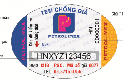 Cách phân biệt bình gas Petrolimex thật–giả đơn giản bằng tem chống hàng giả