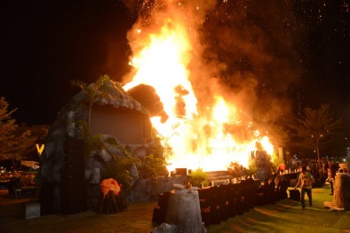 Cháy lớn tại lễ ra mắt phim 'Kong: Skull Island'