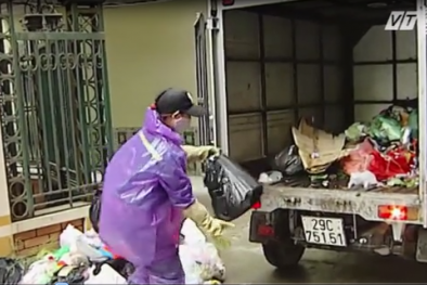 Rác thải vẫn chất đống phố phường Hà Nội