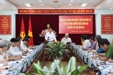 Phó Thủ tướng Trương Hòa Bình yêu cầu làm rõ tổ chức tội phạm sau lưng ‘cát tặc’