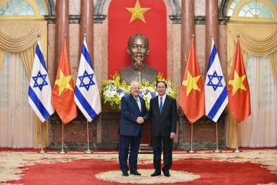 Chủ tịch nước Trần Đại Quang hội đàm với Tổng thống Israel