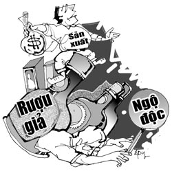 Bộ Y tế đề xuất 'nhuộm màu' cồn công nghiệp để ngăn rượu giả