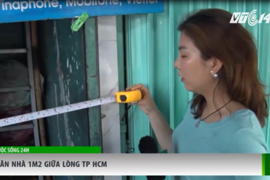 Cận cảnh cuộc sống bên trong căn nhà vỏn vẹn 1 m² giữa lòng T.p Hồ Chí Minh