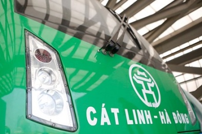 Cận hình ảnh mới nhất đoàn tàu đường sắt trên cao Cát Linh - Hà Đông