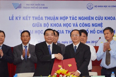 Tăng cường hợp tác, nghiên cứu khoa học giữa Bộ KH&CN và ĐH Quốc gia Tp. HCM 