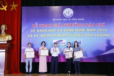 24 tác phẩm đoạt Giải thưởng báo chí về khoa học và công nghệ năm 2016