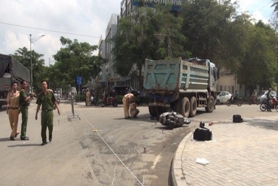 Tai nạn giao thông ngày 8/5: Đưa con đi học, mẹ tử vong dưới bánh xe ben