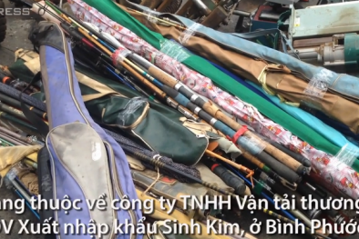 Nhập lậu hàng trăm bộ cần câu cũ về Việt Nam 