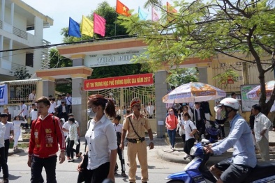 Thi THPT quốc gia 2017: Từ 14h30 các thí sinh bắt đầu làm bài thi môn Toán 
