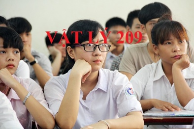 Đáp án môn Vật lý mã đề 209 THPT Quốc gia 2017 chính xác nhất