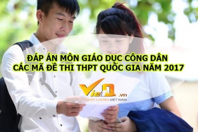 Đáp án môn Giáo dục công dân mã đề 319 THPT quốc gia nhanh nhất