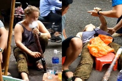 Tò mò thử hút thuốc lào và những 'nỗi sợ đến già'