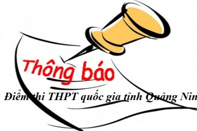 Quảng Ninh công bố link tra cứu điểm thi THPT quốc gia 2017
