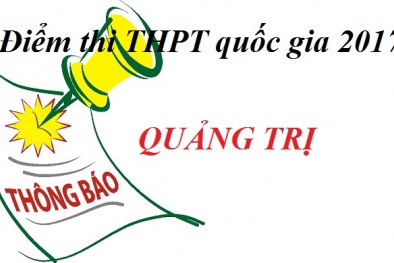 Link tra cứu điểm thi THPT Quốc gia 2017 tỉnh Quảng Trị