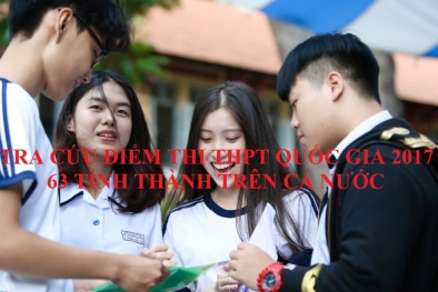 Địa chỉ tra cứu điểm thi THPT Quốc gia 2017 chính xác nhất của 63 tỉnh thành trên cả nước