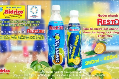 Nước Chanh muối Restore và những lợi ích bất ngờ với sức khỏe con người