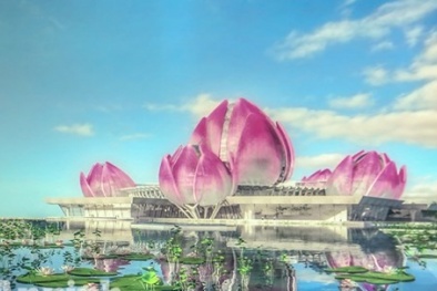 Cận cảnh nhà hát 'hoa sen nổi trên mặt nước' độc đáo sắp xuất hiện tại Hà Nội