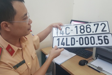 Hàng trăm biển số xe ‘công nghệ mới’ phải đổi do tróc sơn phản quang