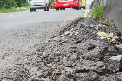 Đường lún, ổ gà trên đoạn quốc lộ đầu tư 300 tỷ qua Cai Lậy